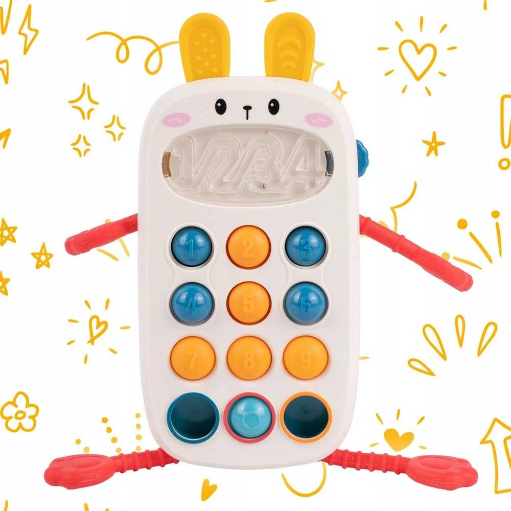Malplay Interaktyvus jutiminis telefonas kūdikiams su garsu