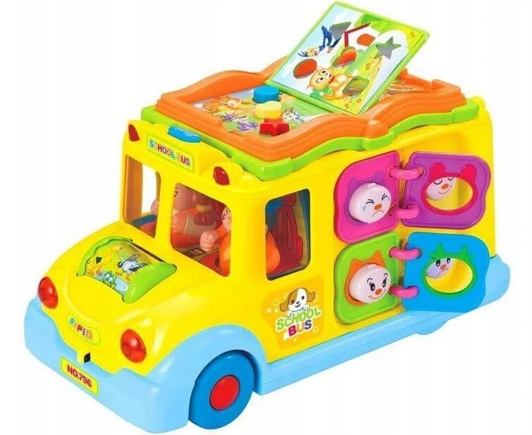 Malplay Interaktyvus lavinamasis autobusas su knyga ir garsais