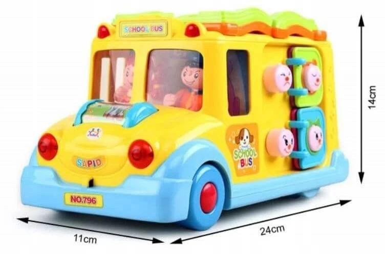 Malplay Interaktyvus lavinamasis autobusas su knyga ir garsais