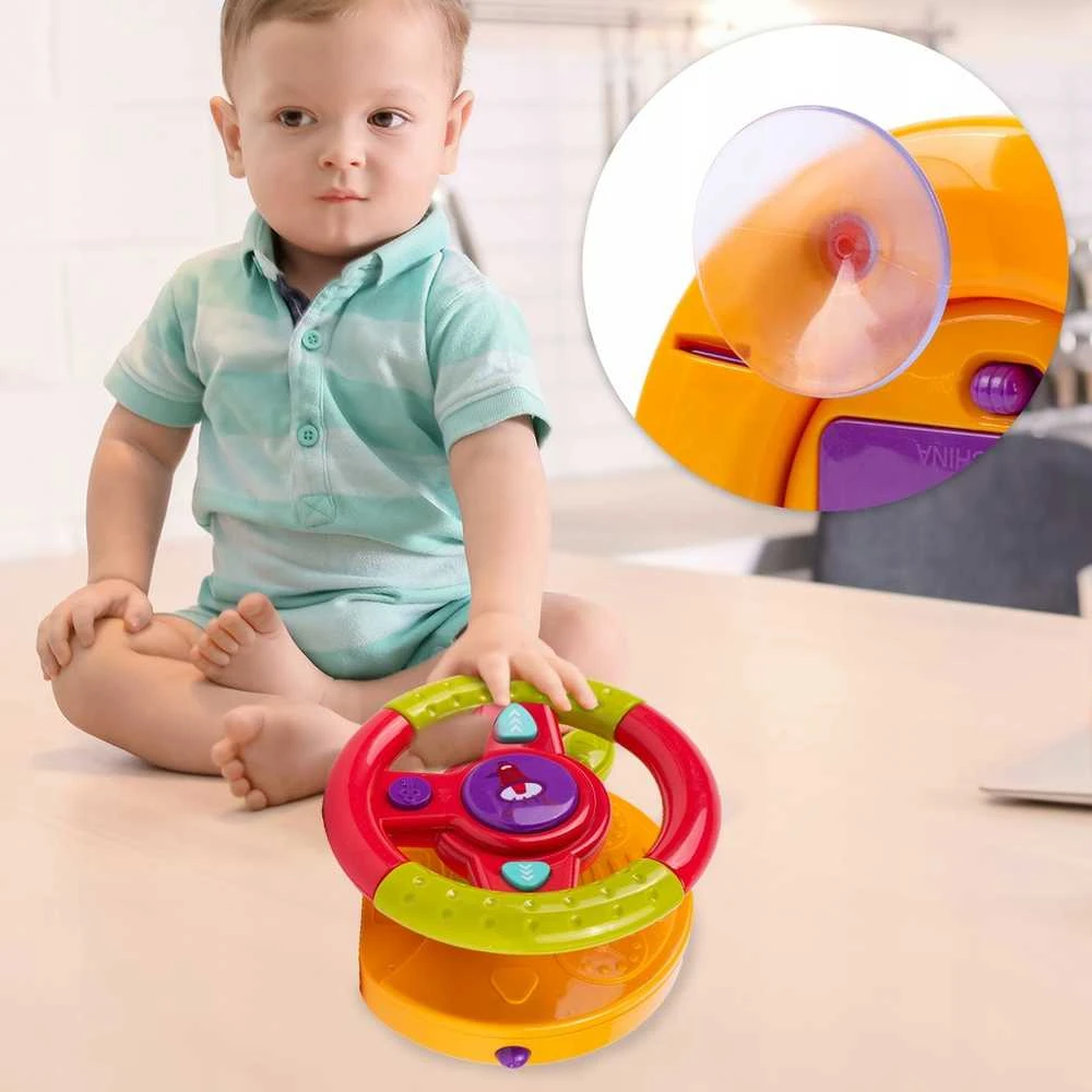 Malplay Interaktyvus lavinamasis automobilio vairas su šviesa ir garsu