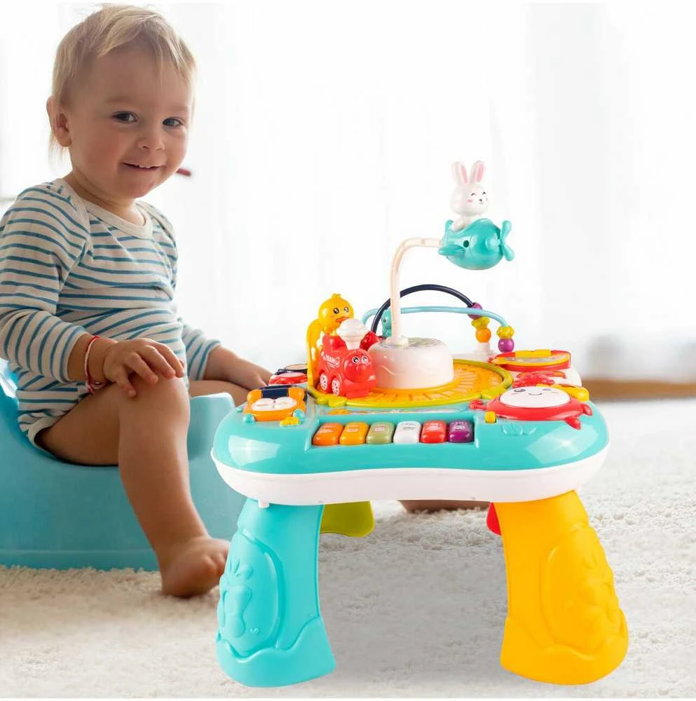 Malplay Interaktyvus lavinamasis muzikinis staliukas Kiškutis 2in 1