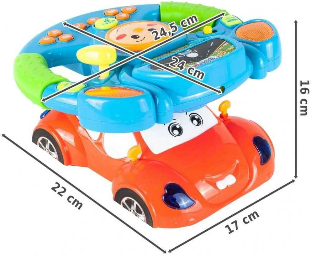 Malplay Interaktyvus lavinamasis muzikinis automobilio vairas
