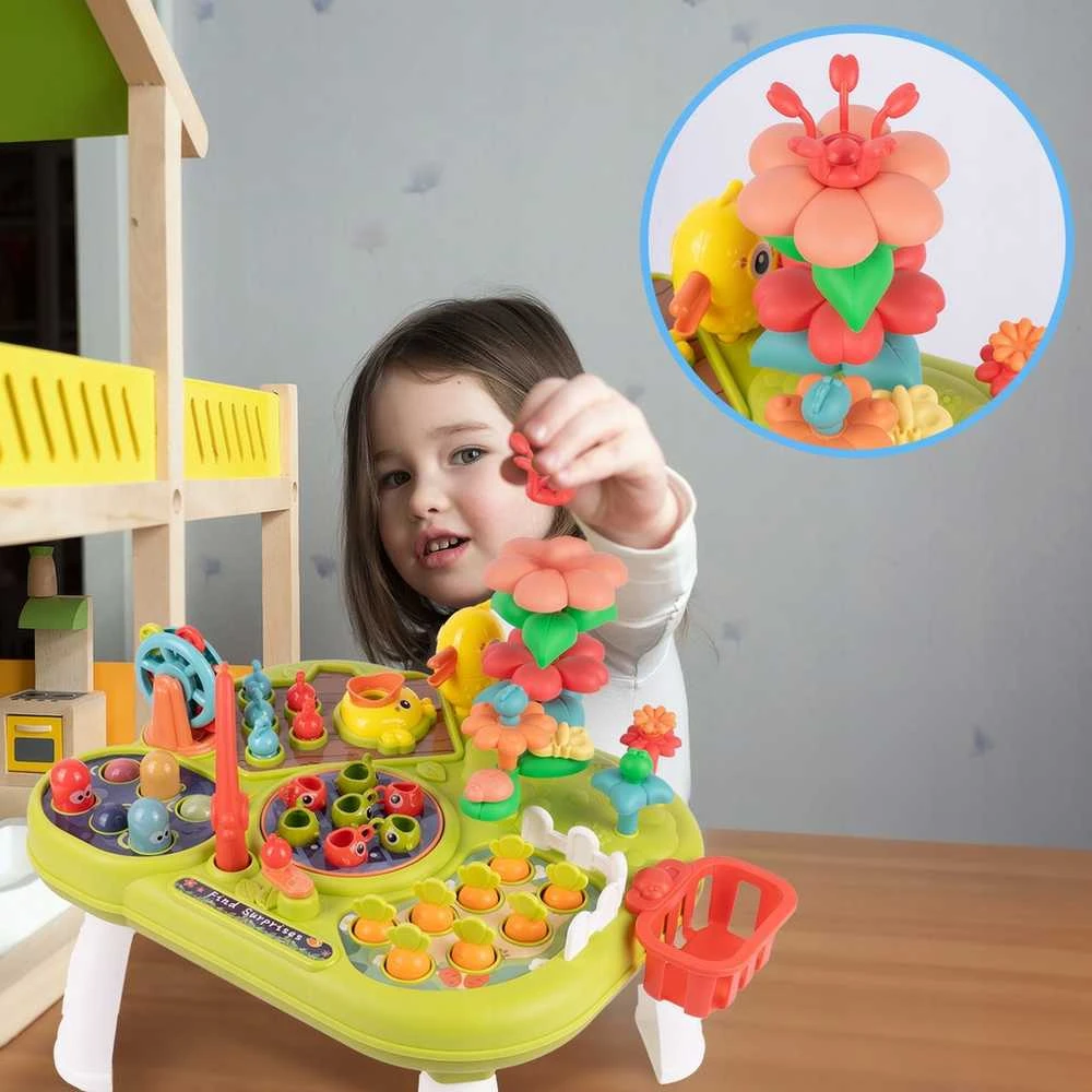 Malplay Interaktyvus lavinamasis staliukas su plaktuku ir žvejyba