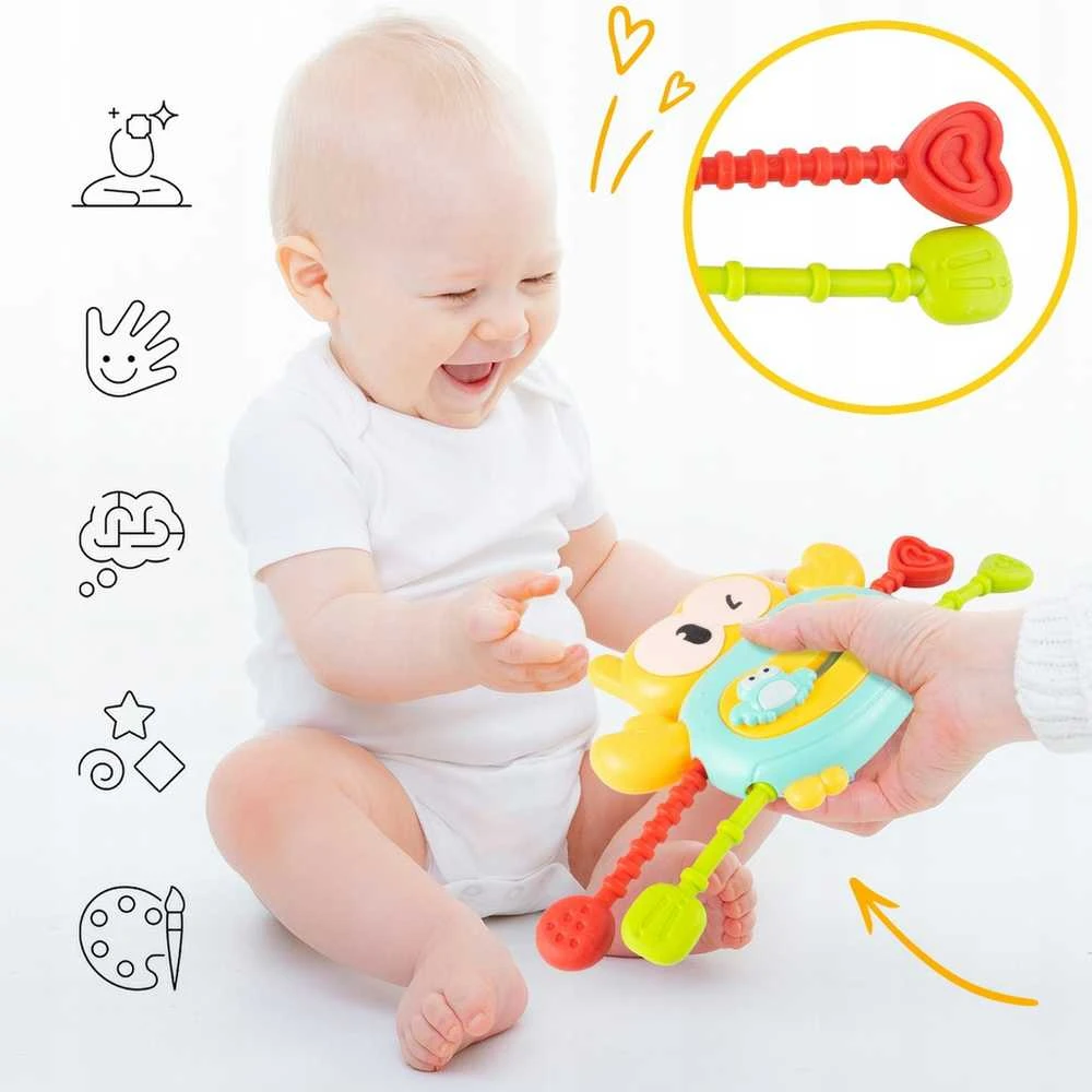 Malplay Interaktyvus Montessori barškutis „Crab Sensory“