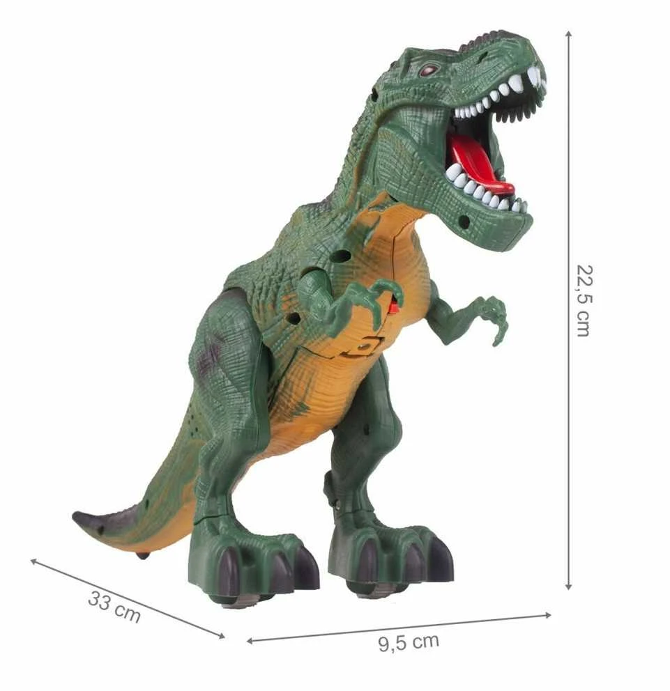 Malplay Interaktyvus T-rex dinozauras šviečia, riaumoja, vaikšto