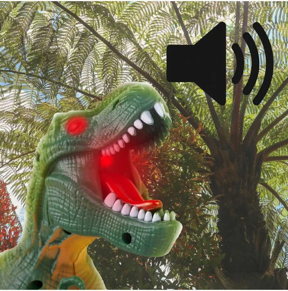 Malplay Interaktyvus T-rex dinozauras šviečia, riaumoja, vaikšto