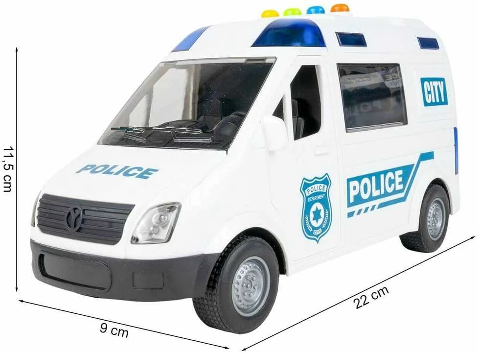 Malplay Interaktyvus žaislinis policijos automobilis su garsu ir šviesomis