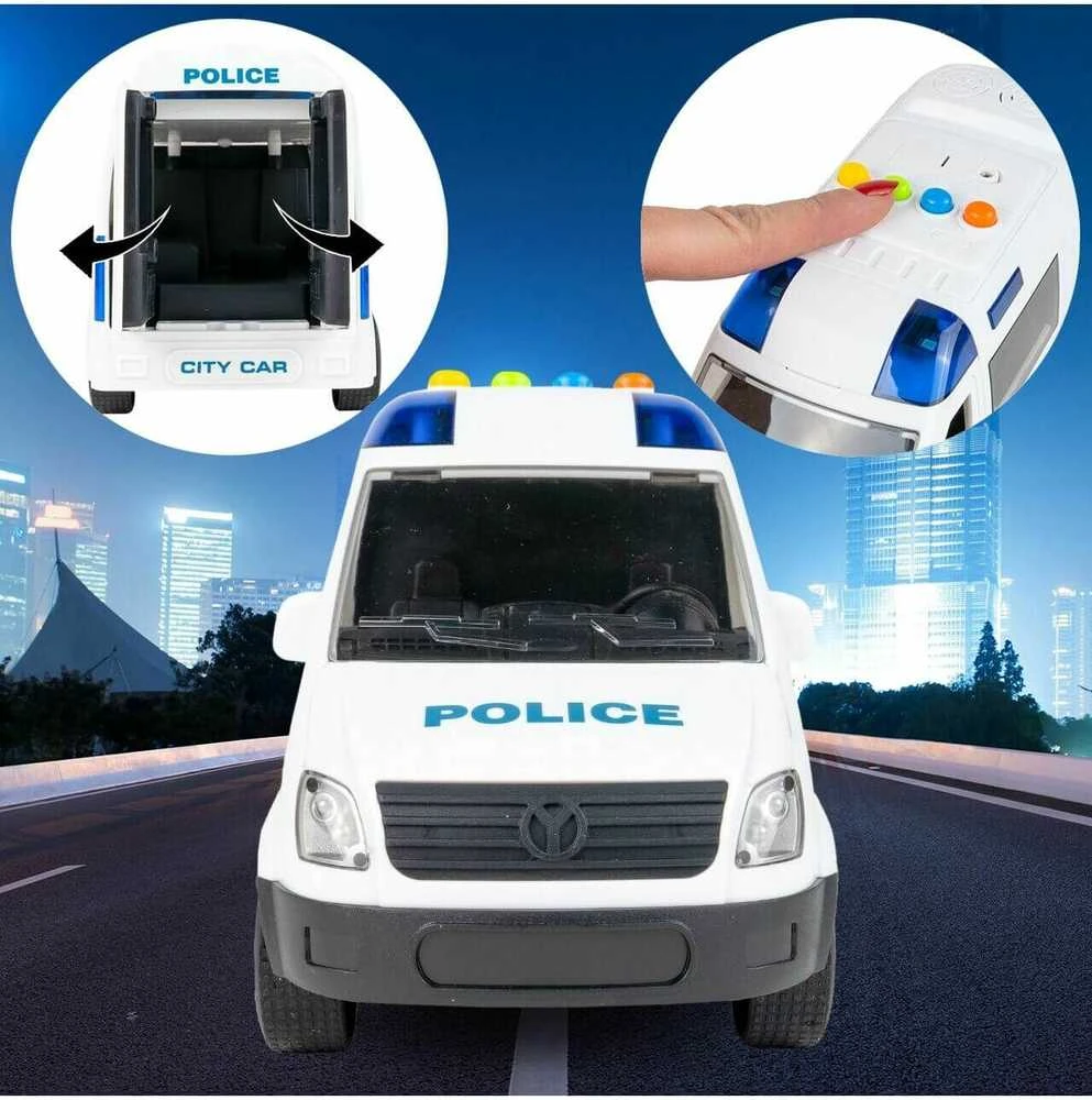 Malplay Interaktyvus žaislinis policijos automobilis su garsu ir šviesomis