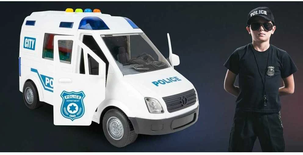 Malplay Interaktyvus žaislinis policijos automobilis su garsu ir šviesomis