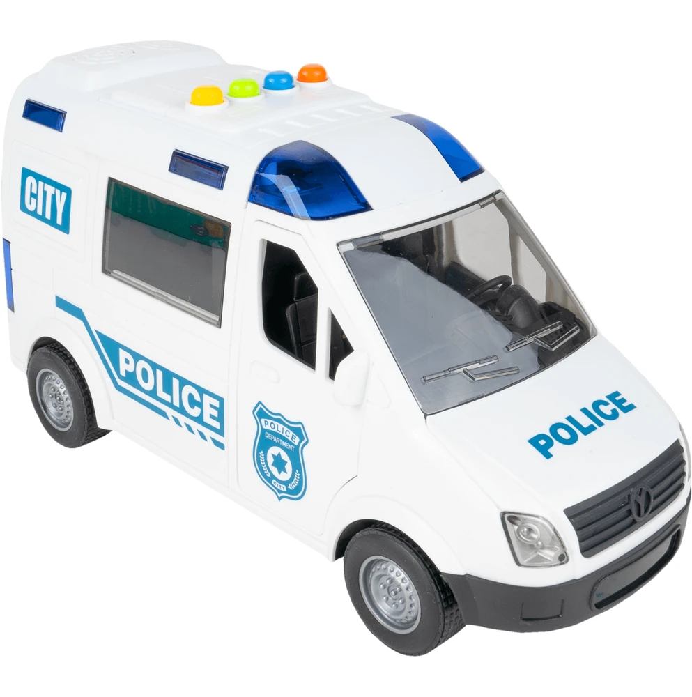 Malplay Interaktyvus žaislinis policijos automobilis su garsu ir šviesomis
