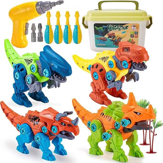 Malplay Konstruktorius Dinozaurai, 4 vnt.