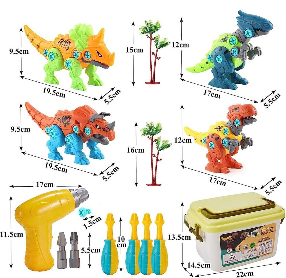 Malplay Konstruktorius Dinozaurai, 4 vnt.