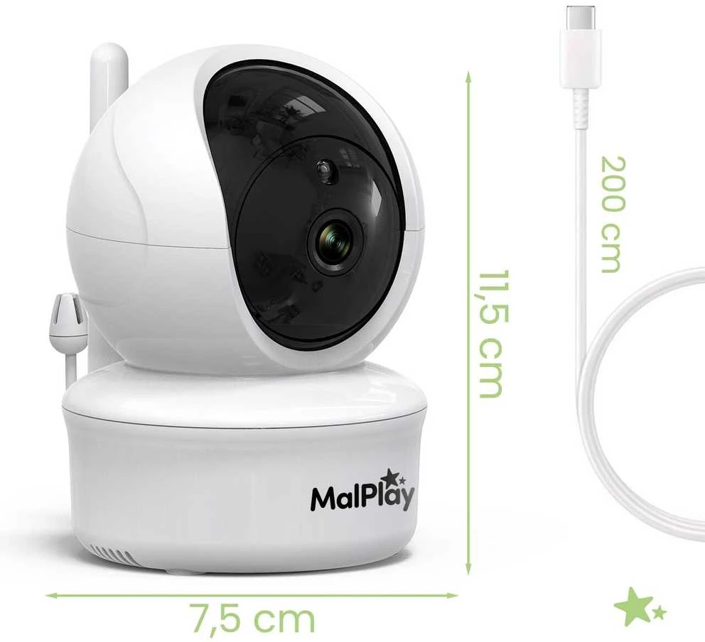 Malplay Kūdikio stebėjimo kamera „NannyEye Complex 5.0“ HD