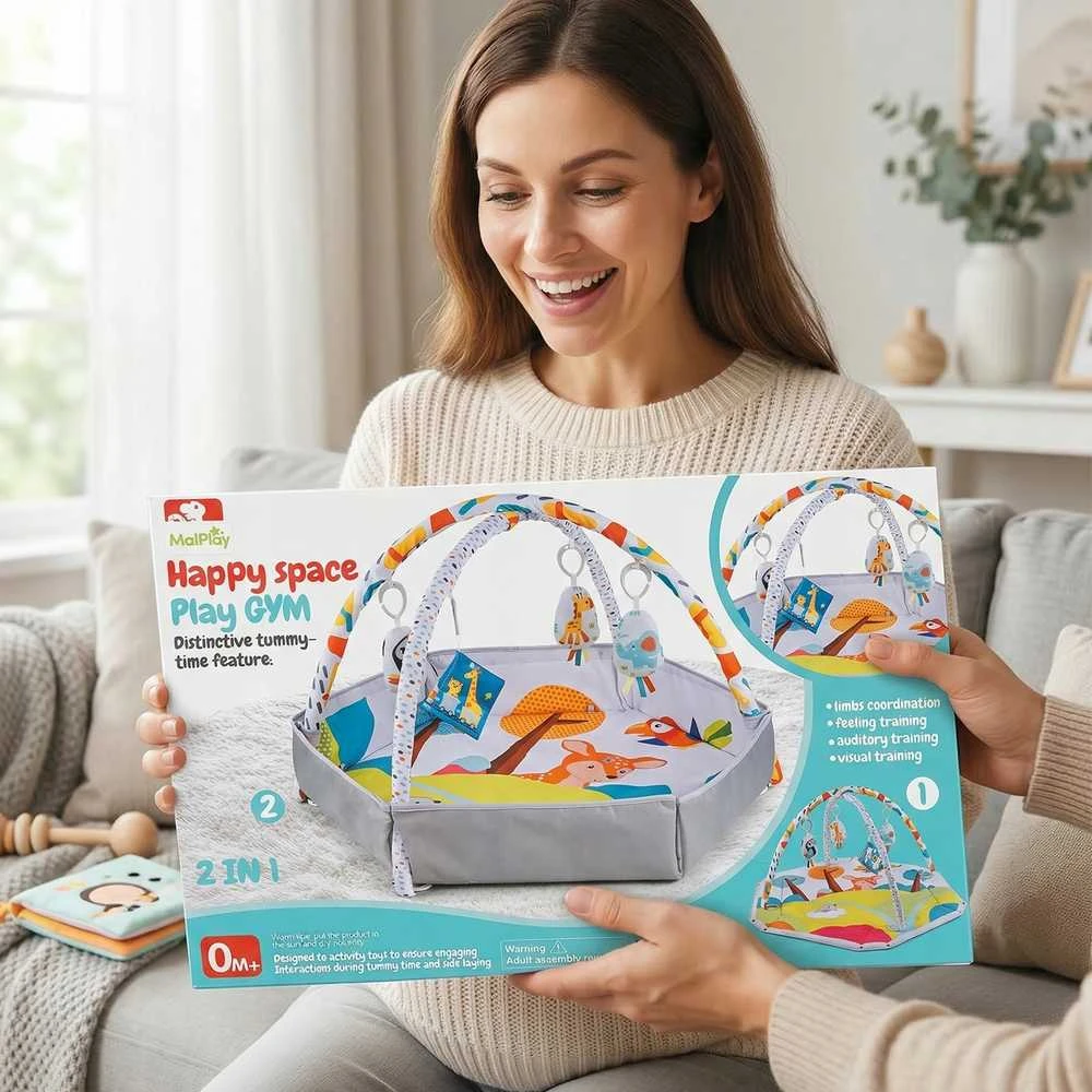 Malplay Lavinamasis kilimėlis kūdikiams 2in 1