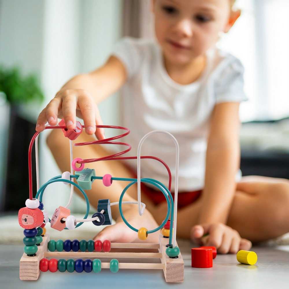 Malplay Lavinamasis medinis žaislas Labirintas
