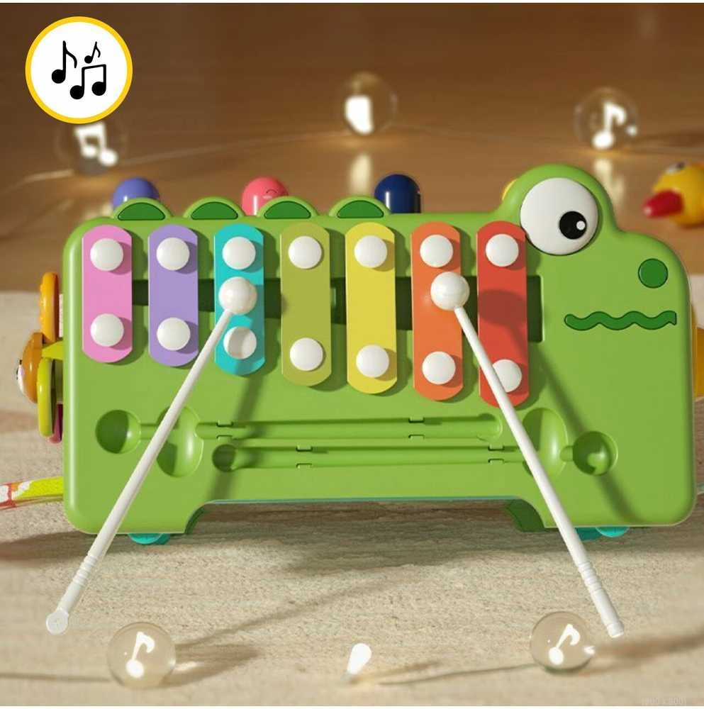 Malplay Lavinamasis Montessori kubas su cimbolais Krokodilas