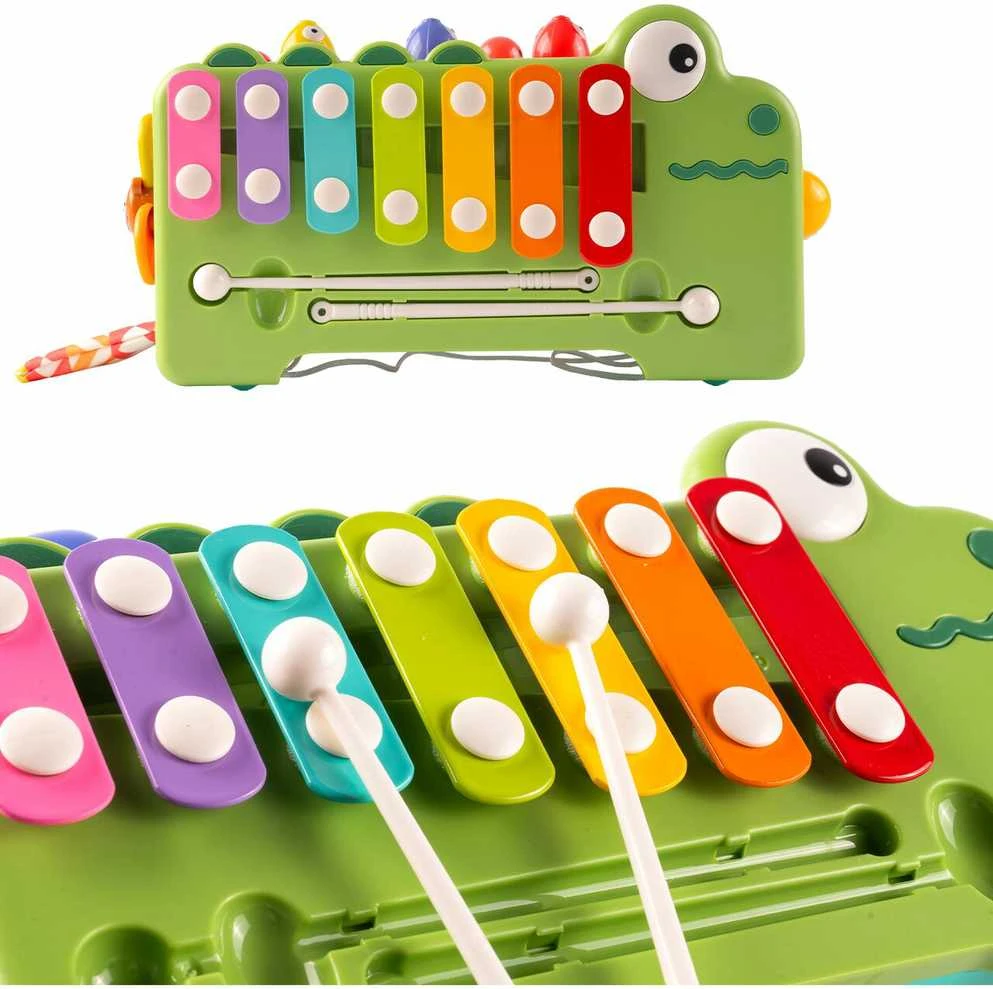 Malplay Lavinamasis Montessori kubas su cimbolais Krokodilas
