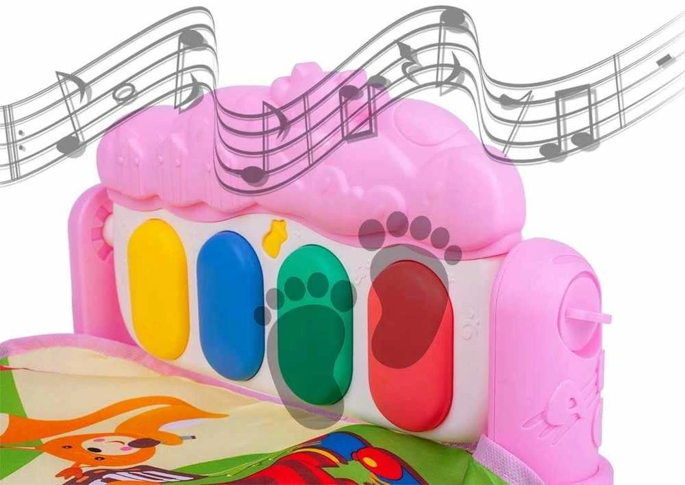 Malplay Lavinamasis Kilimėlis Piano LEARNING Rose