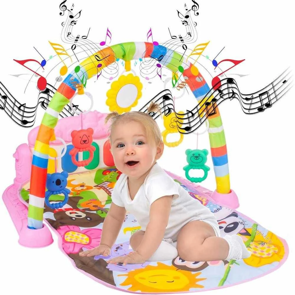 Malplay Lavinamasis Kilimėlis Piano LEARNING Rose