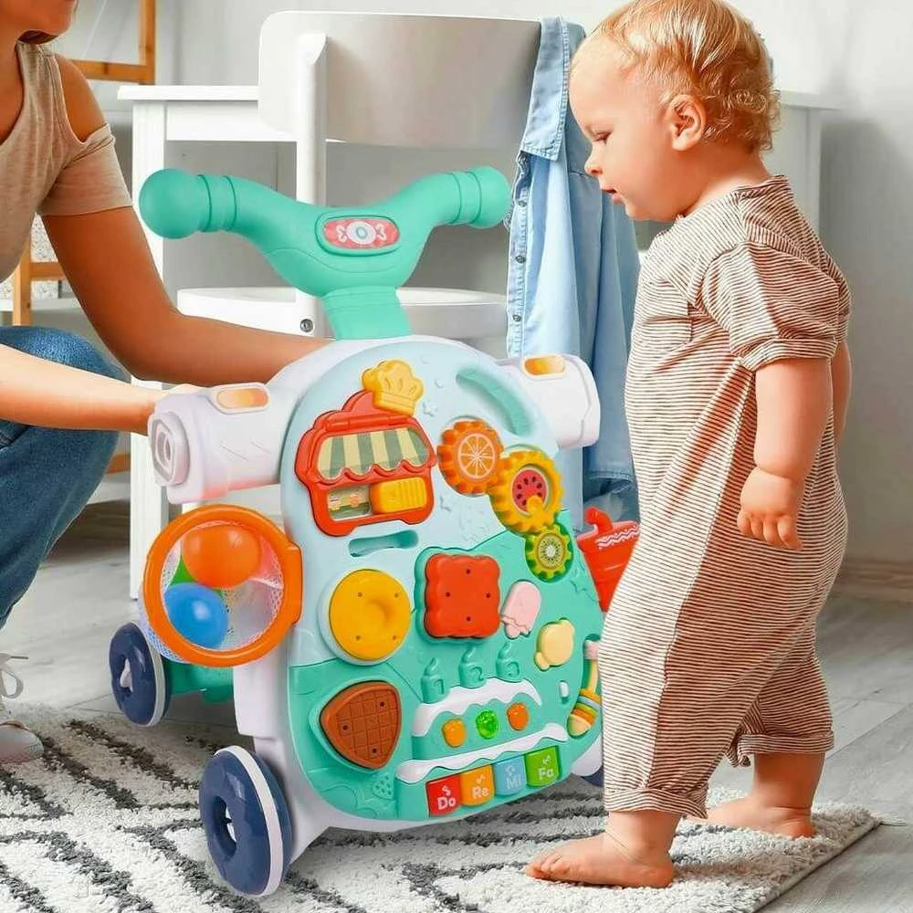Malplay Lavinamasis stumdukas- staliukas 2in1 kūdikiams