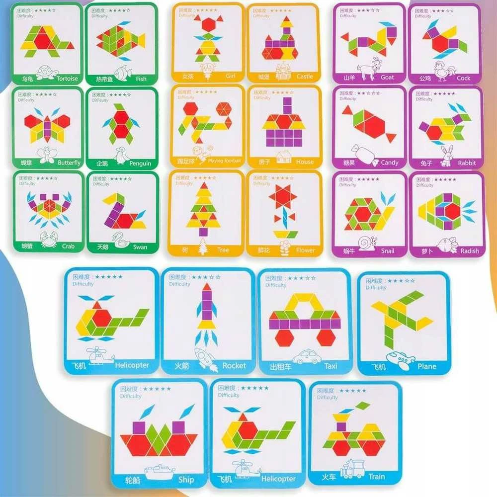 Malplay Lavinamasis žaidimas Medinė geometrinė dėlionė 155 vnt
