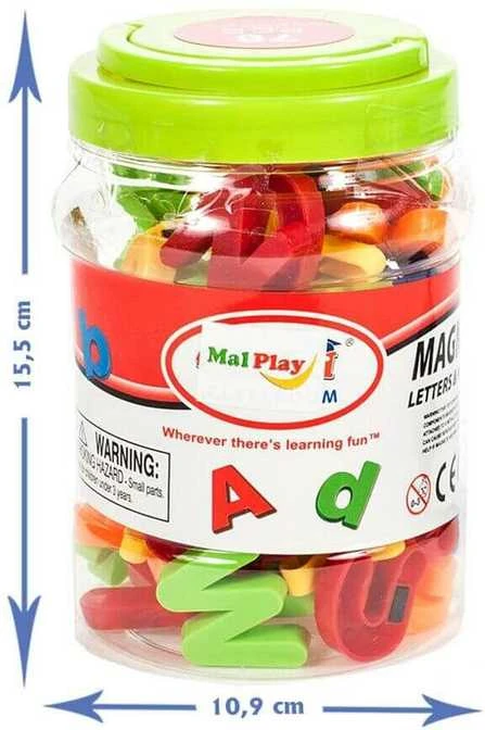 Malplay Lavinamieji skaičiai ir raidės su magnetais, 78 vnt