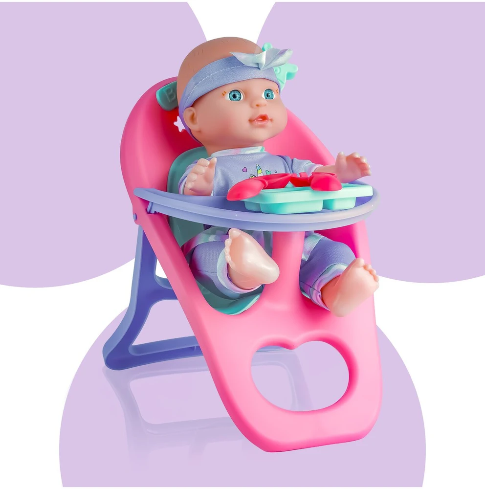 Malplay Lėlė „Baby Sweet Love“ su kėdute ir aksesuarais