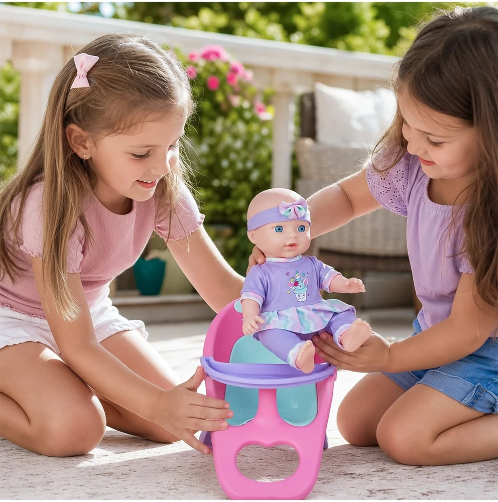 Malplay Lėlė „Baby Sweet Love“ su kėdute ir aksesuarais