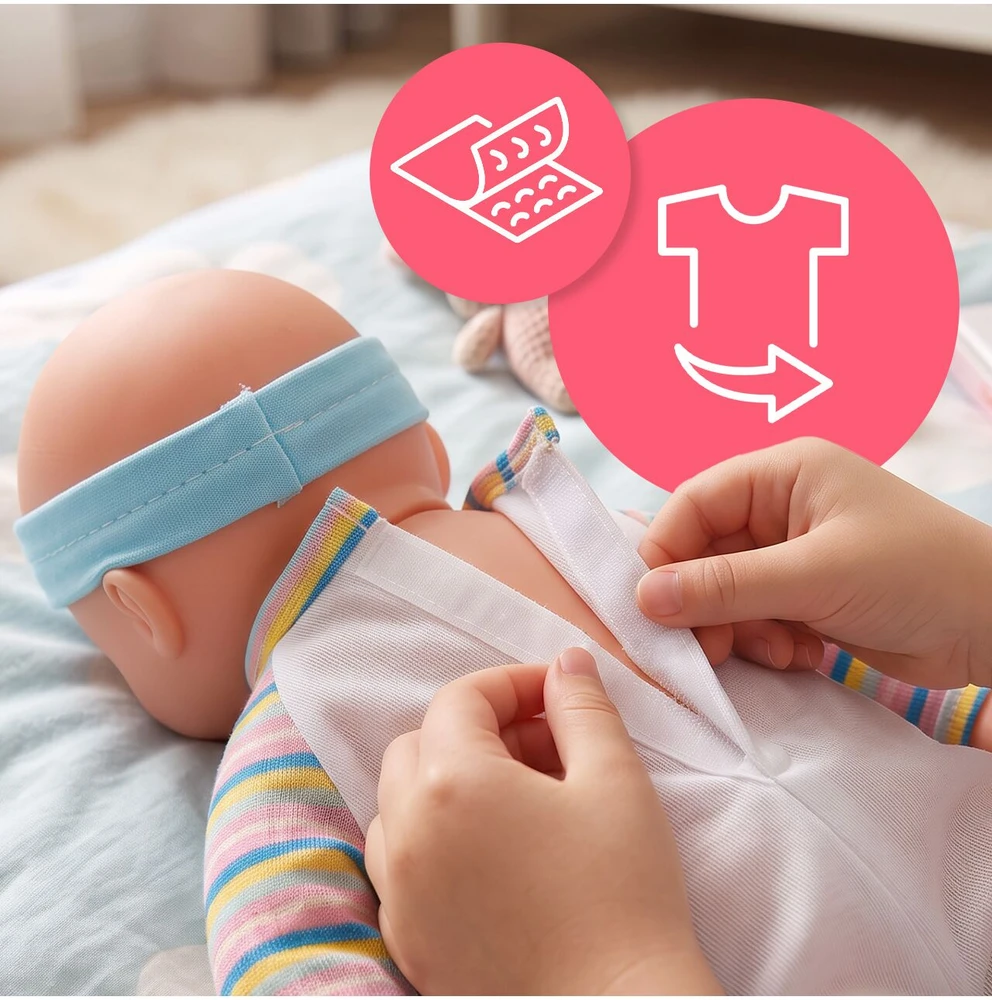Malplay Kūdikio lėlė „Baby Sweet Love“ + maitinimo rinkinys