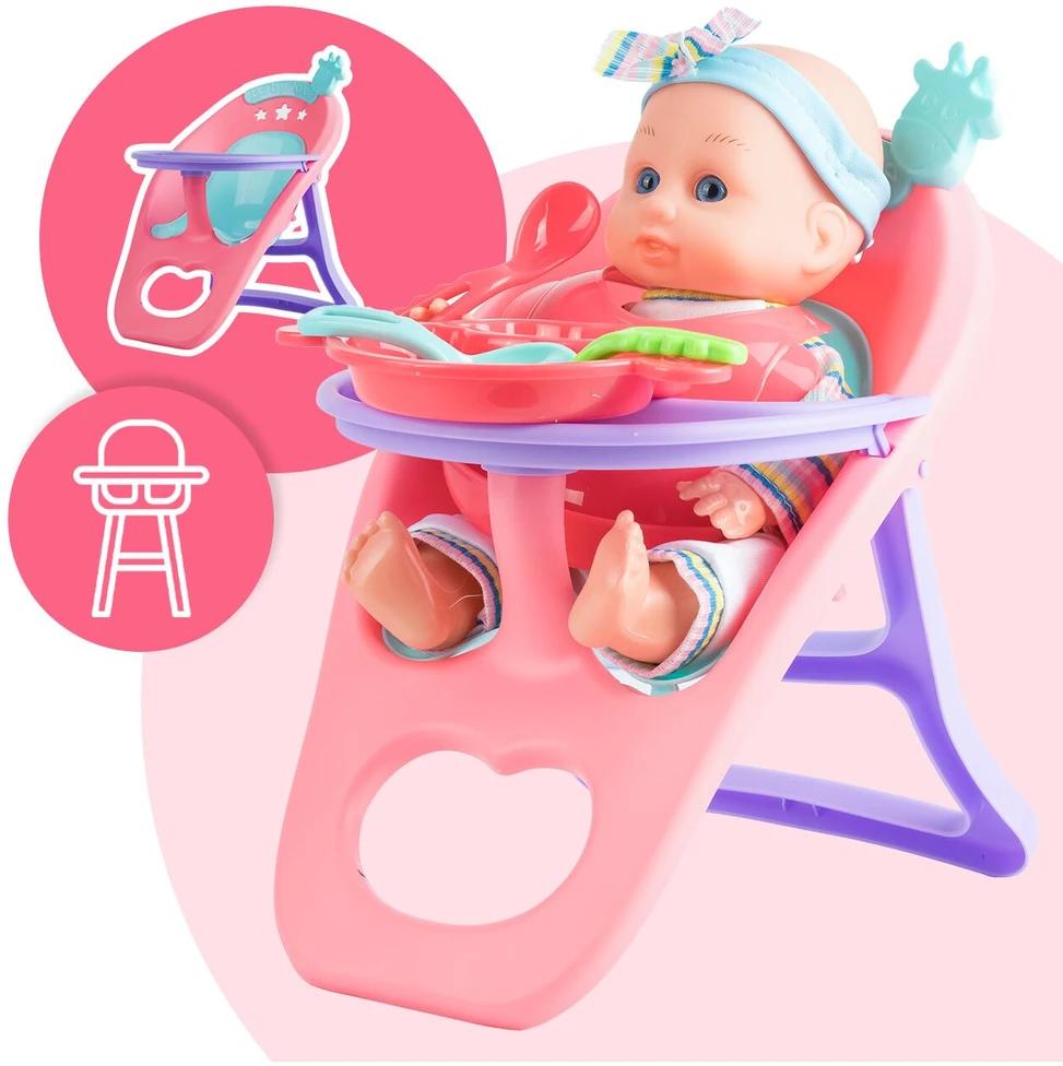 Malplay Kūdikio lėlė „Baby Sweet Love“ + maitinimo rinkinys