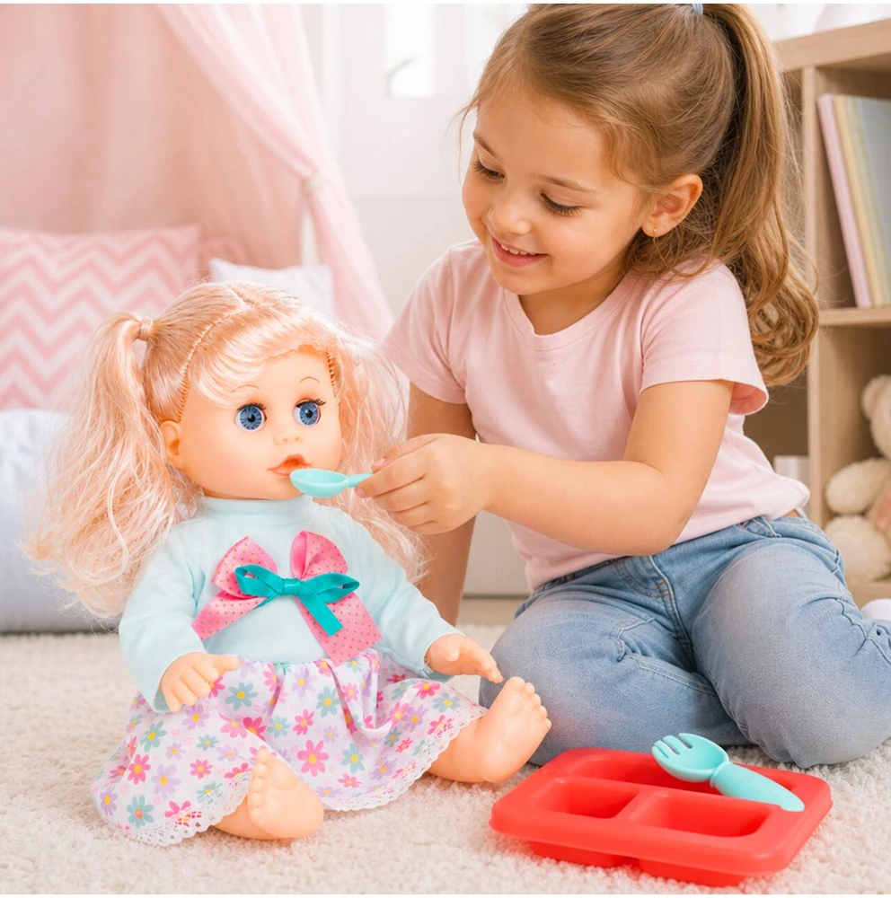 Malplay Lėlė „Baby Sweet Love“ + puodukas ir aksesuarai