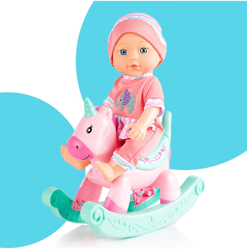 Malplay Lėlė „Baby Sweet Love“ su supamuoju arkliuku