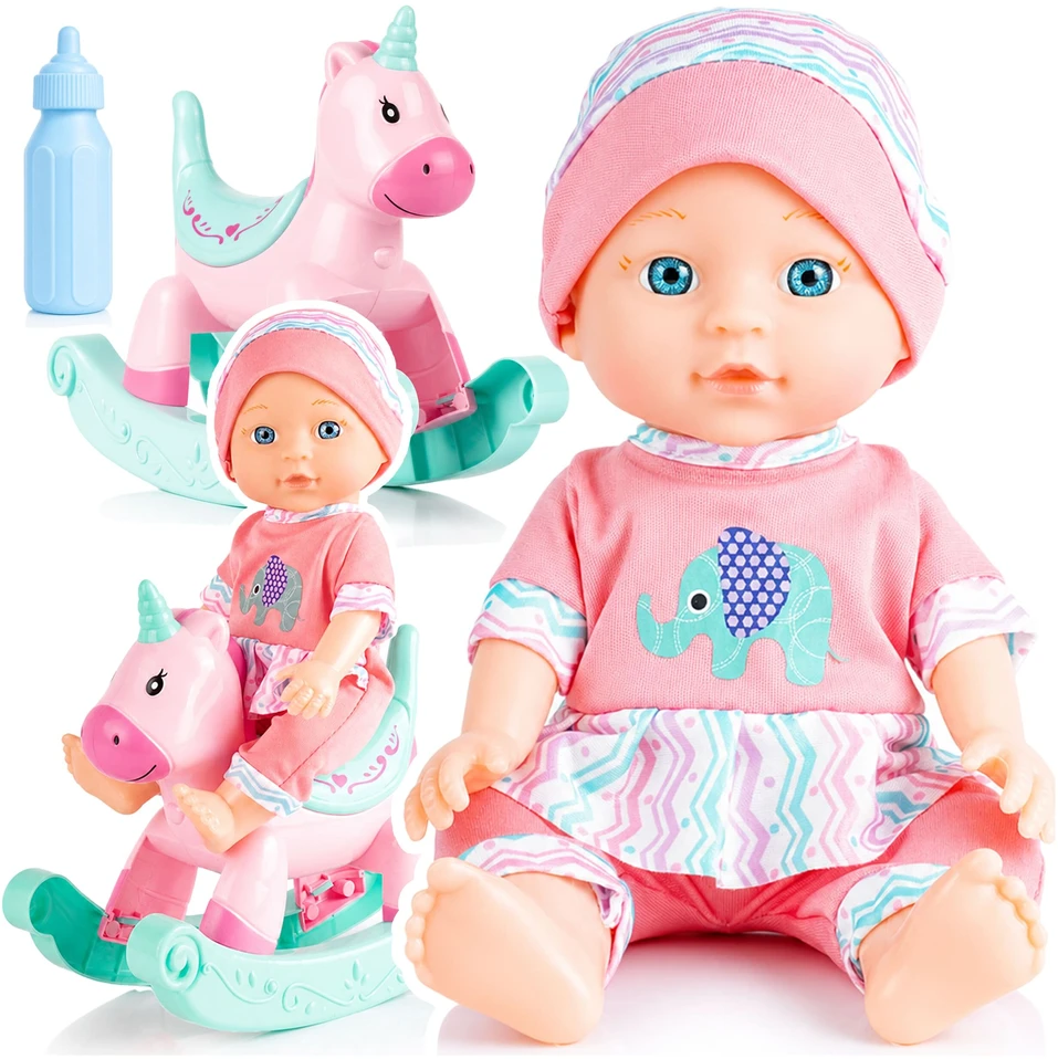 Malplay Lėlė „Baby Sweet Love“ su supamuoju arkliuku