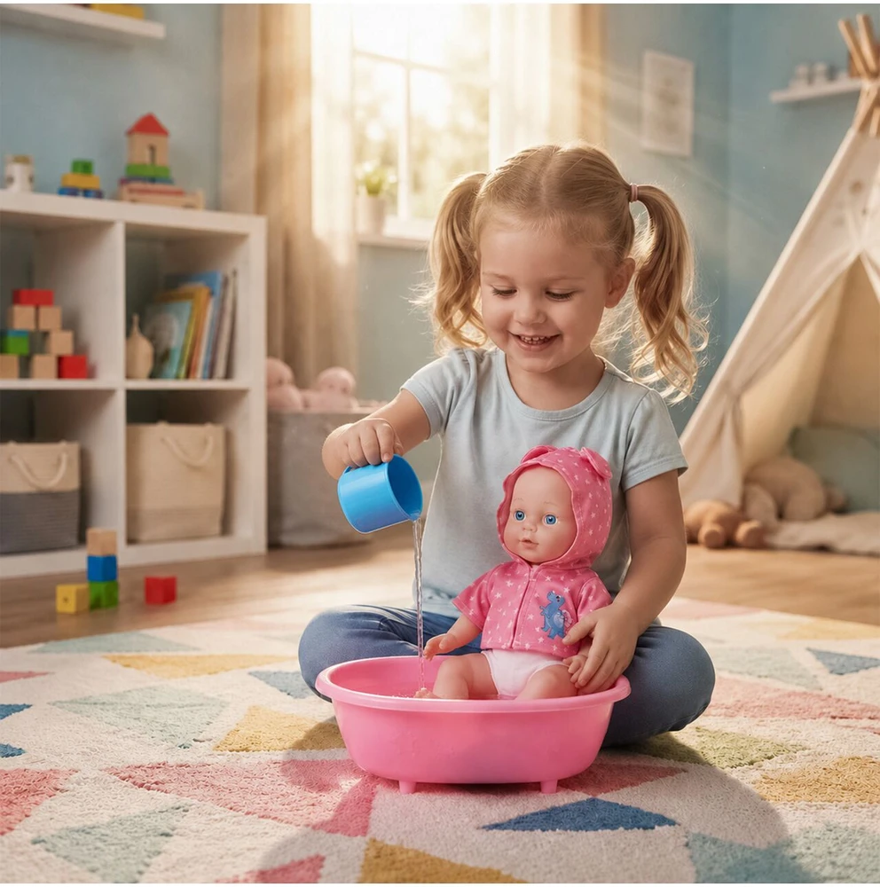 Malplay Lėlė „Baby Sweet Love“ su vonele