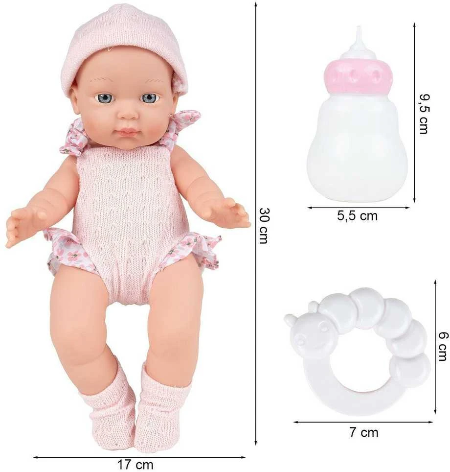Malplay Lėlė kūdikis su priedais 30.5 cm