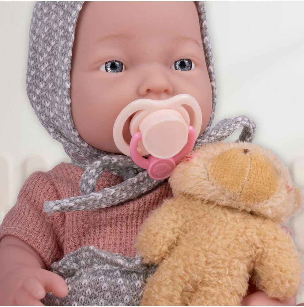 Malplay Lėlė kūdikis su priedais ir meškiuku 36 cm