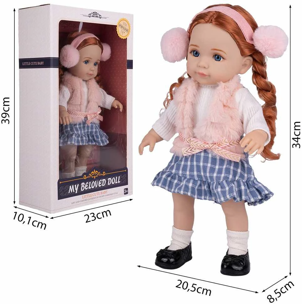 Malplay Lėlė su ilgais plaukais Jelena, 34 cm