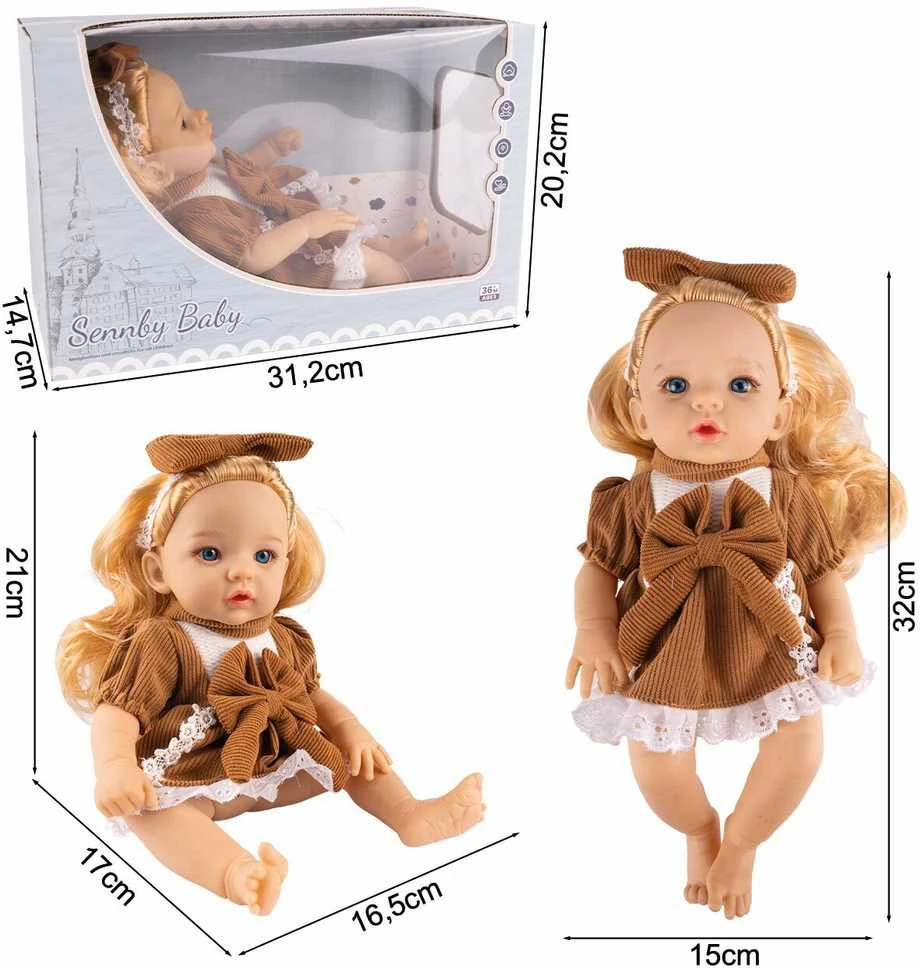 Malplay Lėlė su šukuojamais šviesiais plaukais Oliwia, 32 cm