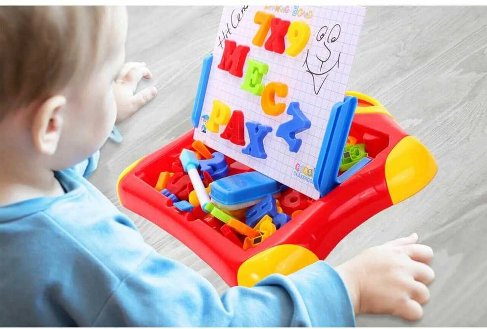 Malplay Magnetinė mokomoji piešimo lenta su priedais