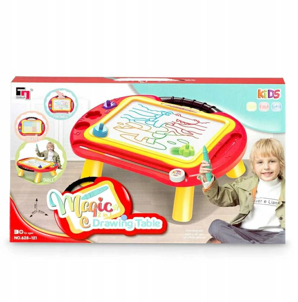Malplay Magnetinė piešimo lenta su stalu