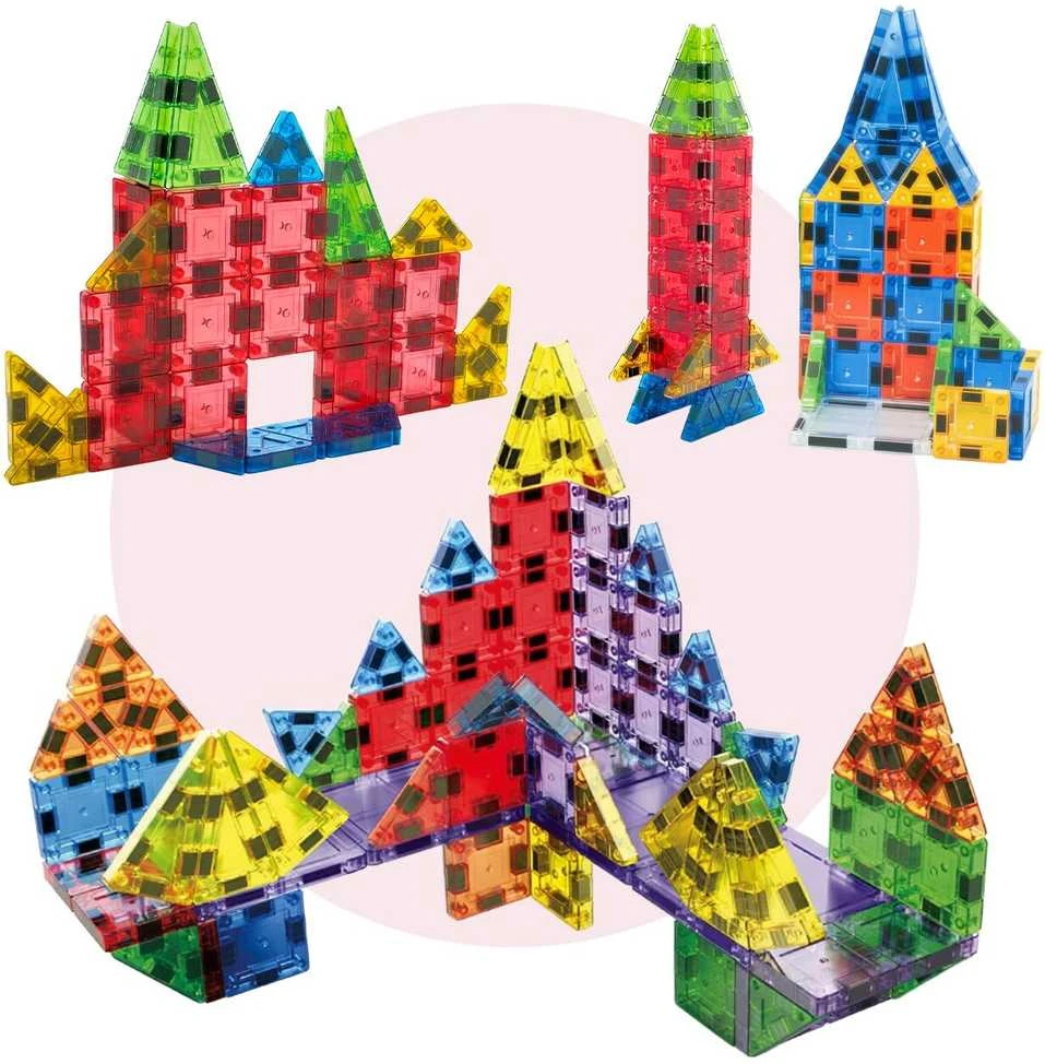 Malplay Magnetinis konstruktorius 3,75 cm mini blokeliais, 76 vnt.