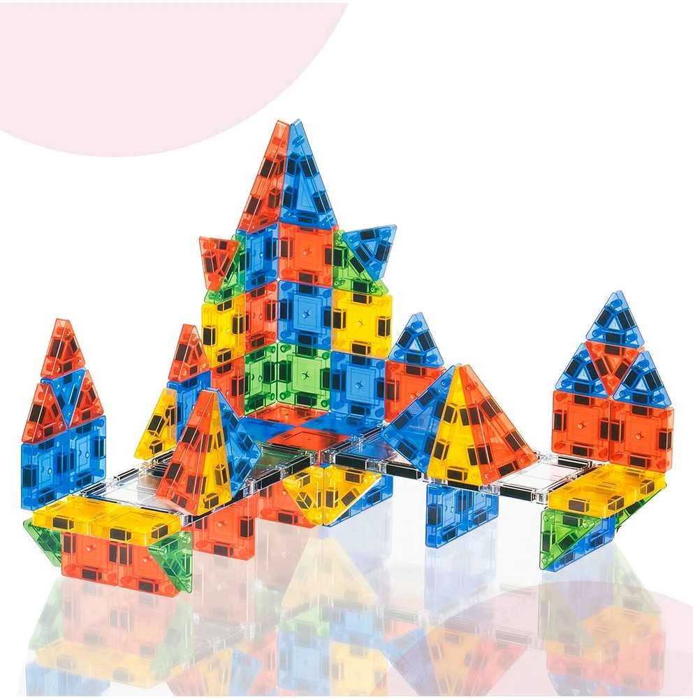 Malplay Magnetinis konstruktorius 3,75 cm mini blokeliais, 76 vnt.