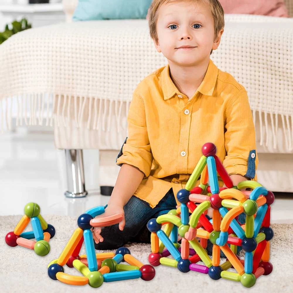 Malplay Magnetinis konstruktorius 3D, 80 detalių