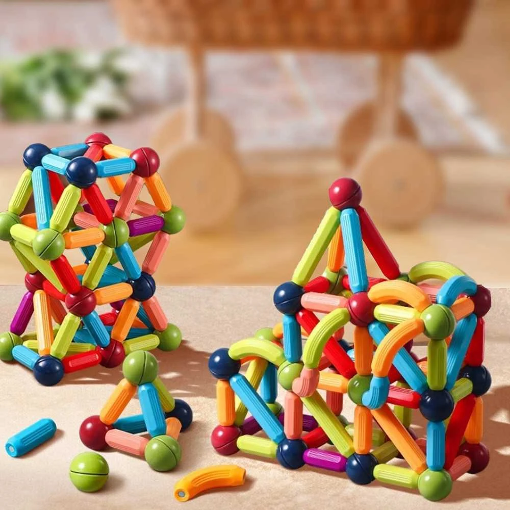Malplay Magnetinis konstruktorius 3D, 80 detalių