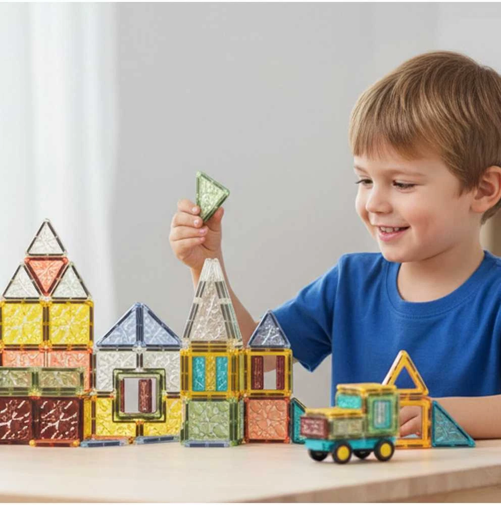 Malplay Magnetinis konstruktorius „Magnetic Blocks”, 60 vnt