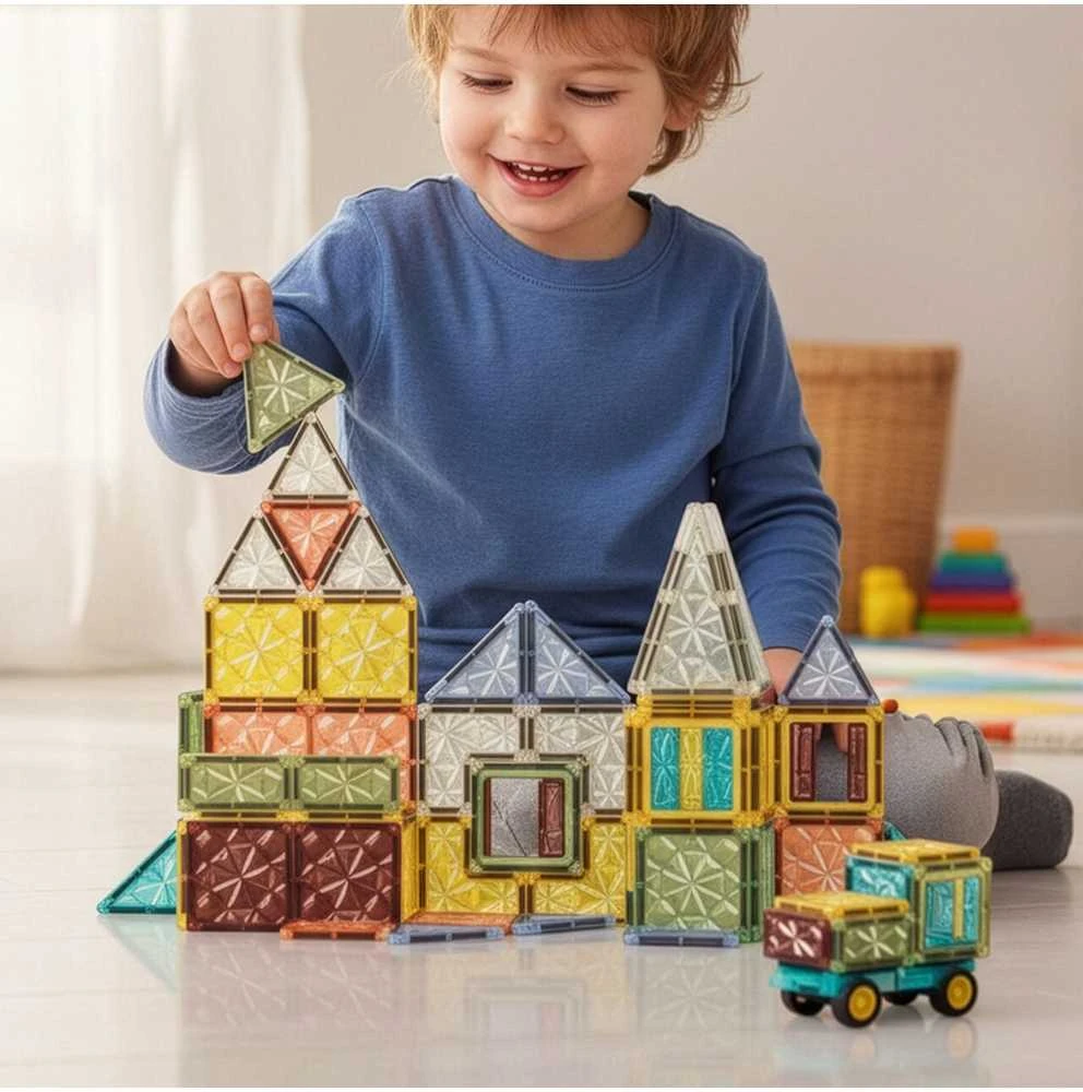 Malplay Magnetinis konstruktorius „Magnetic Blocks”, 60 vnt