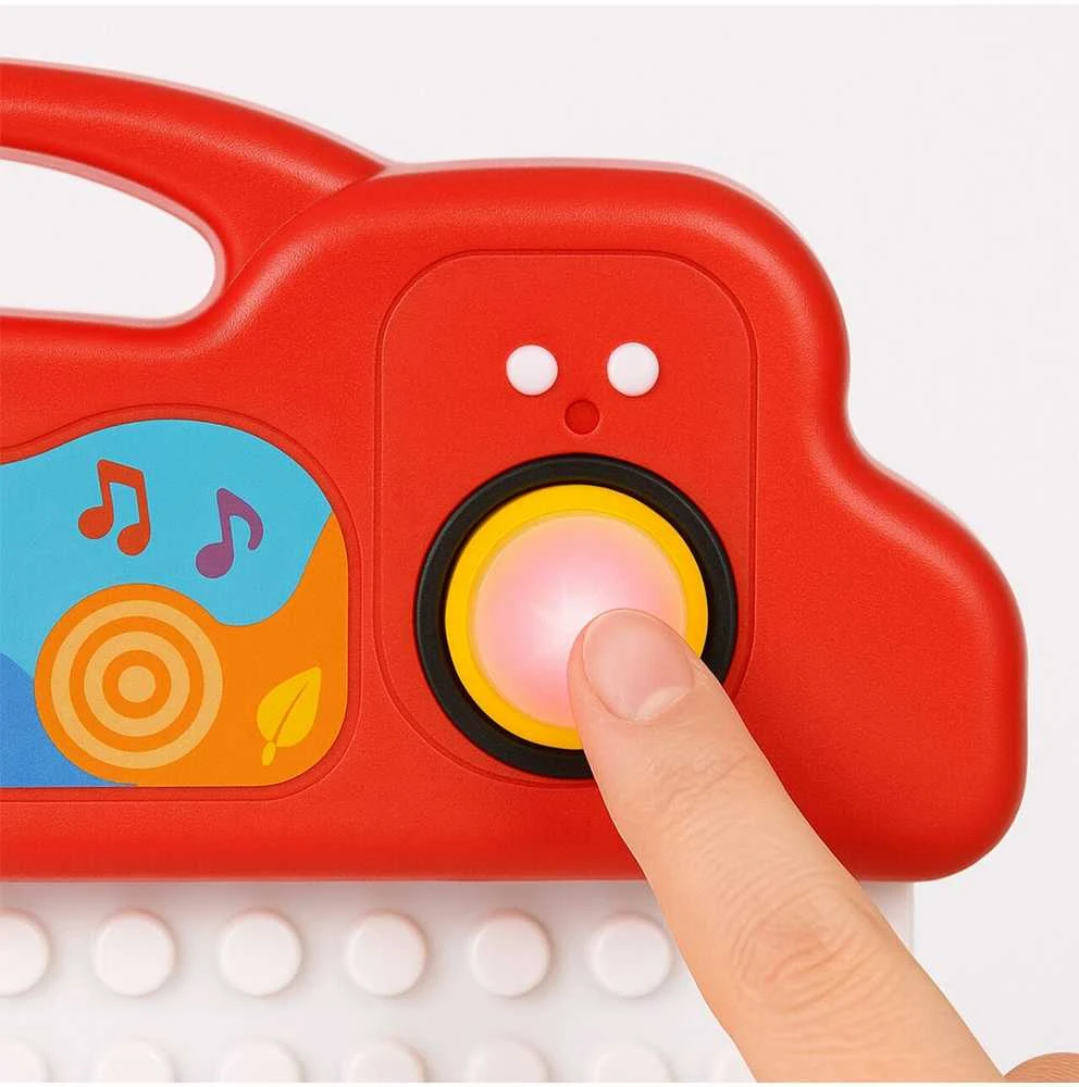 Malplay Manipuliacinė mokomoji lenta su mini pianinu
