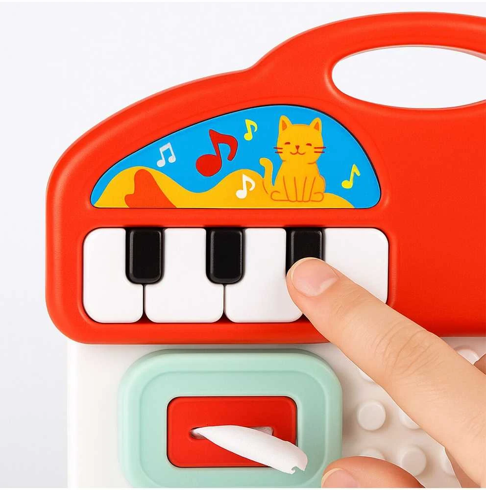 Malplay Manipuliacinė mokomoji lenta su mini pianinu