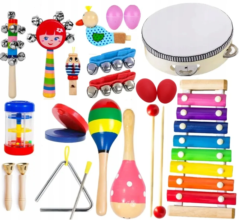 Malplay Medinis muzikos instrumentų rinkinys 18 dalių