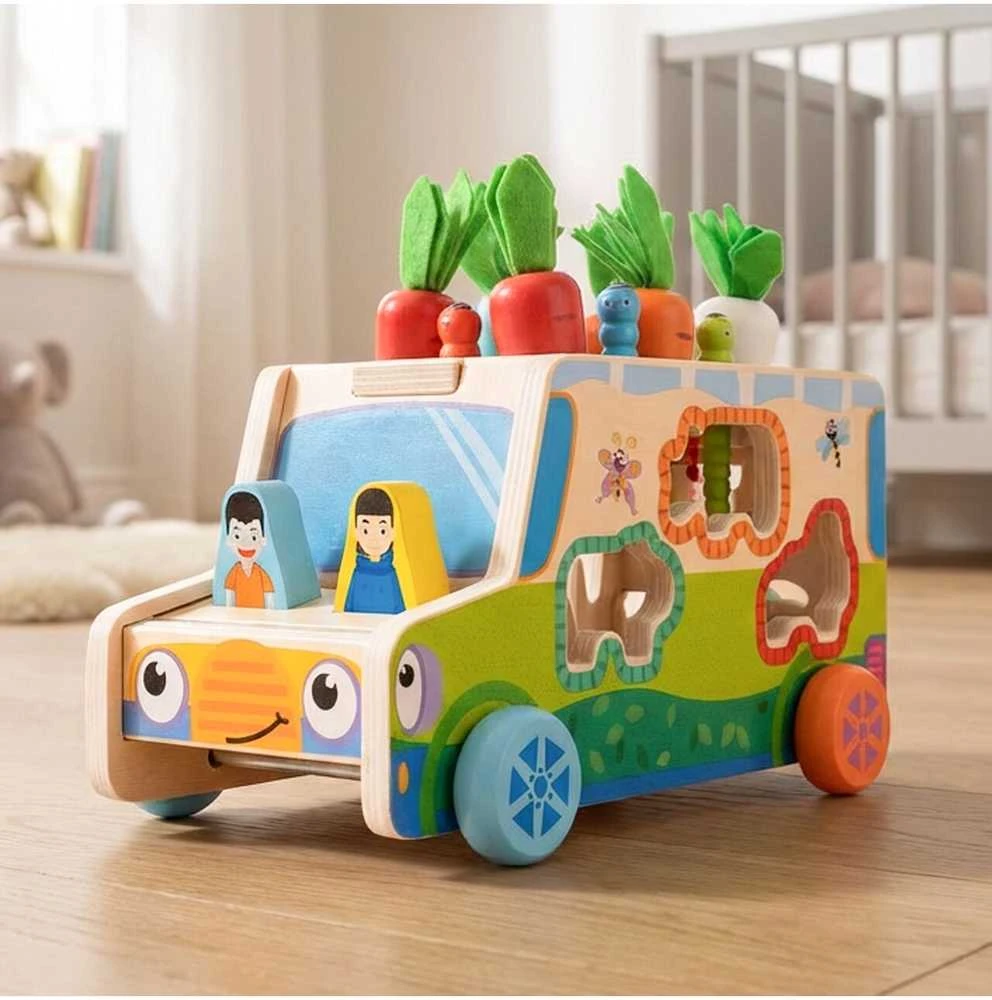 Malplay Medinis rūšiuoklis Morkų automobilis